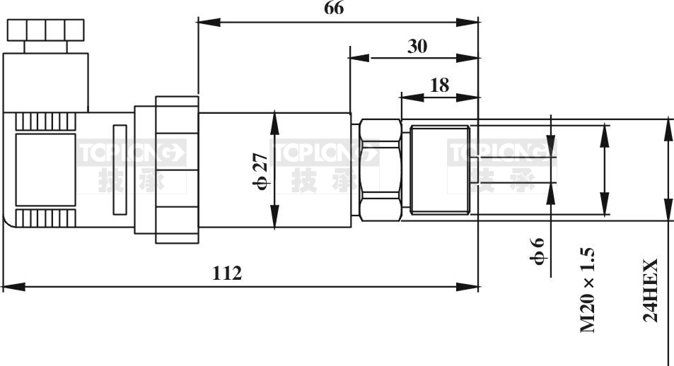 HFS靶式水流開(kāi)關(guān)流量控制范圍圖